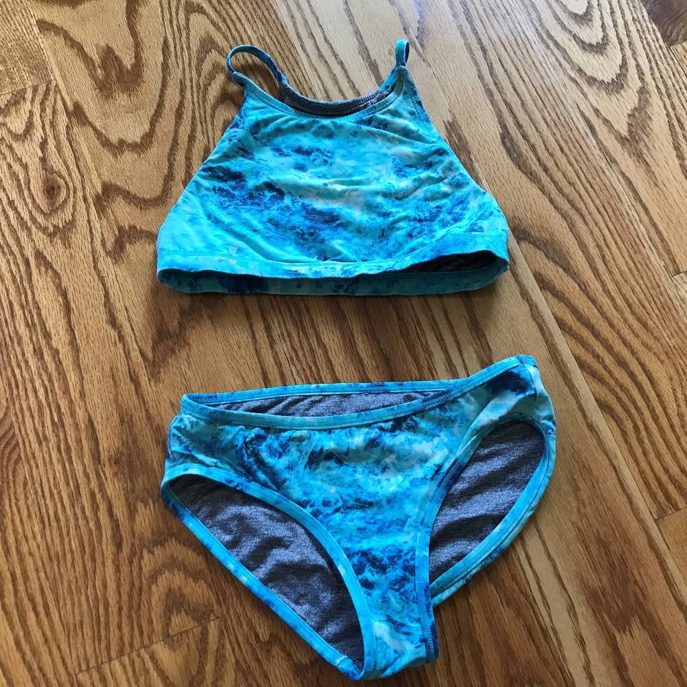 Athleta Girl Two Piece Swim Suit 10 (Medium)